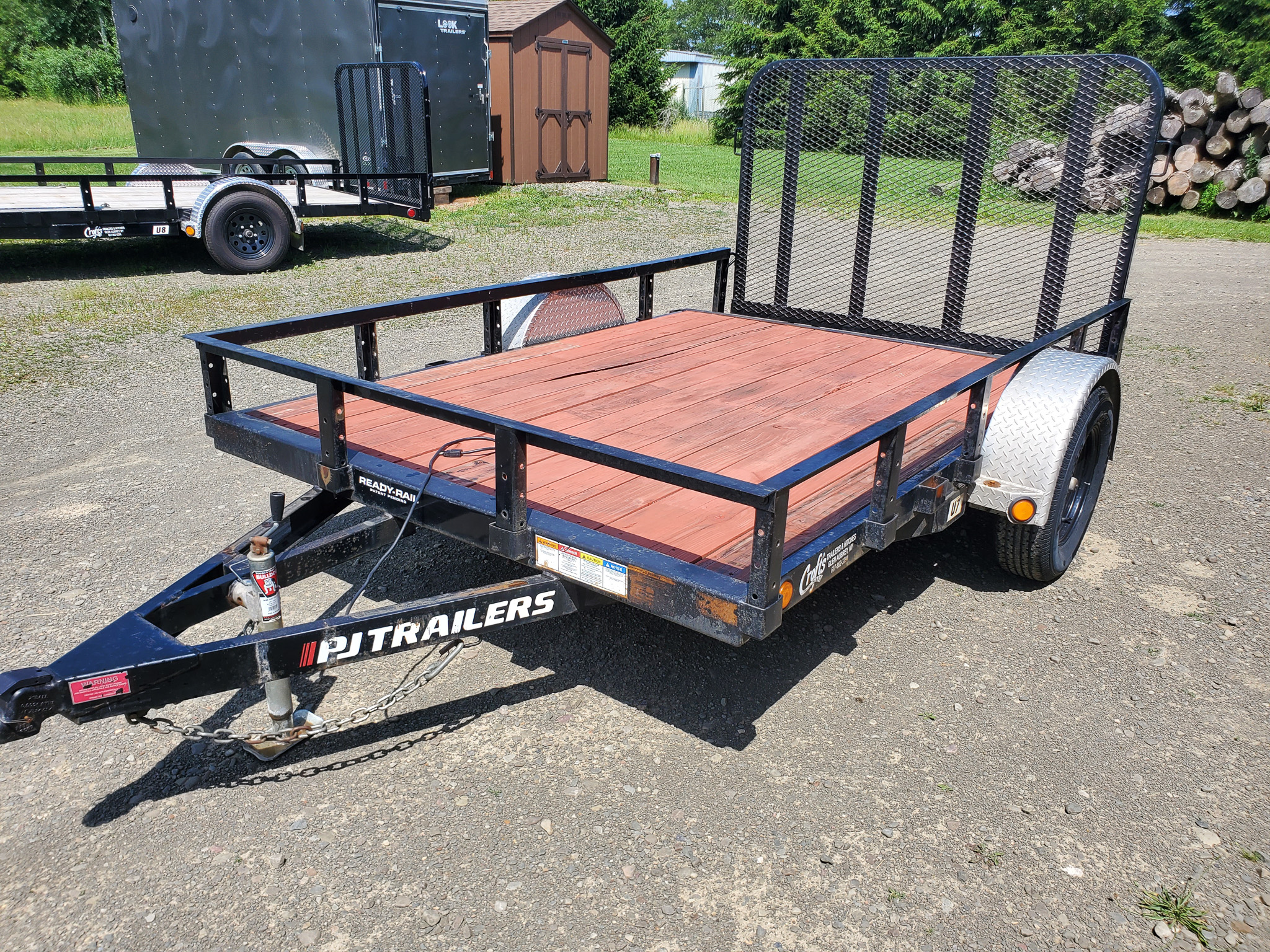 
								2023 PJ Trailers U7 77″x10′ Utility Trailer 3K# full									